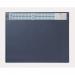 Durable Clear Overlay Calander Desk Mat Notes Protector Pad - 65x52 cm - Blue 