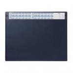Durable Clear Overlay Calander Desk Mat Notes Protector Pad - 65x52 cm - Blue 720507