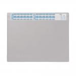 Durable Clear Overlay Calander Desk Mat Notes Protector Pad - 65x52 cm - Grey 720510