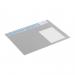 Durable Clear Overlay Calander Desk Mat Notes Protector Pad - 65x52 cm - Grey 