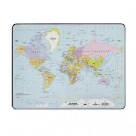Durable Desk Mat with World Map 53 x 40cm - Pack of 5 721119