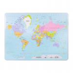 Durable Smooth Non-Slip World Map Desk Mat PC Keyboard Mouse Pad - 53x40cm 721119