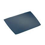 Durable ARTWORK Overlay Desk Mat - Non-Slip with Clear Anti-Glare Cover - Blue 722107