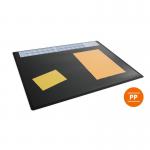 Durable Calendar PC Desk Pad Protector Mat with Clear Overlay - 5 Pack - Black 722301