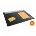 Durable Calendar PC Desk Pad Protector Mat with Clear Overlay - 5 Pack - Black 722301