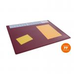 Durable Calendar PC Desk Pad Protector Mat with Clear Overlay - 5 Pack - Red 722303