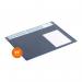 Durable Calendar Desk Mat Clear Overlay Notes Protector Pad - 65x48 cm - Blue 722507