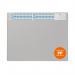 Durable Calendar Desk Mat Clear Overlay Notes Protector Pad - 65x48 cm - Grey 722510