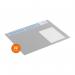 Durable Calendar Desk Mat Clear Overlay Notes Protector Pad - 65x48 cm - Grey 722510