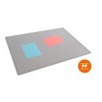 Durable Clear Overlay Desk Mat Notes Protector Pad - 5 Pack - 65x50 cm - Grey 723310