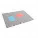 Durable Clear Overlay Desk Mat Notes Protector Pad - 5 Pack - 65x50 cm - Grey 723310