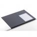 Durable Clear Overlay Edge Protector Desk Mat Pad for Notes - 65x50 cm - Black 