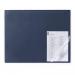 Durable Clear Overlay Edge Protector Desk Mat Pad for Notes - 65x50 cm - Blue 