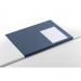 Durable Clear Overlay Edge Protector Desk Mat Pad for Notes - 65x50 cm - Blue 