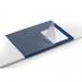 Durable Clear Overlay Edge Protector Desk Mat Pad for Notes - 65x50 cm - Blue 