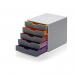 Durable VARICOLOR Desktop Organiser 5 Drawer Colour Coded Modular Storage - A4+ 