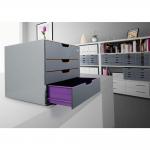 Durable VARICOLOR SAFE 4 Drawer Lockable GDPR Colour Coded Desktop Storage - A4+ 760627