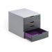 Durable VARICOLOR SAFE 4 Drawer Lockable GDPR Colour Coded Desktop Storage - A4+ 