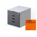 Durable VARICOLOR SAFE 4 Drawer Lockable GDPR Colour Coded Desktop Storage - A4+ 760627