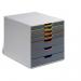 Durable VARICOLOR Desktop Organiser 7 Drawer Colour Coded Modular Storage - A4+ 