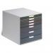 Durable VARICOLOR Desktop Organiser 7 Drawer Colour Coded Modular Storage - A4+ 