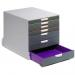 Durable VARICOLOR Desktop Organiser 7 Drawer Colour Coded Modular Storage - A4+ 