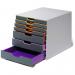 Durable VARICOLOR Desktop Organiser 7 Drawer Colour Coded Modular Storage - A4+ 