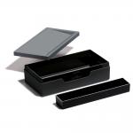 Durable VARICOLOR Stationery Organiser Case Pen Pencil Desk Storage Box - Grey 761258