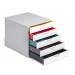 Durable VARICOLOR Desktop Organiser 5 Drawer Colour Coded Modular Storage - A4+ 