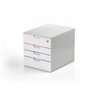 Durable VARICOLOR MIX SAFE Lockable Desktop Organiser 4 Drawer Storage - A4+ 762627