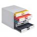 Durable VARICOLOR Desktop Organiser 10 Drawer Colour Coded Modular Storage - A4+ 