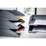 Durable VARICOLOR ECO Stackable Document Filing Letter Tray - 5 Pack - A4 Grey 770557