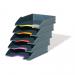 Durable VARICOLOR ECO Stackable Document Filing Letter Tray - 5 Pack - A4 Grey 