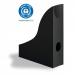 Durable ECO Magazine Rack Recycled Plastic File Organiser - 6 Pack - A4 Black 775701