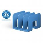 Durable ECO Recycled Plastic Magazine Stand Desk File Holder - 2 Pack - Blue 776106