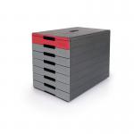 Durable IDEALBOX ECO 7 Drawer Recycled Plastic File Storage Organiser - Red 776303