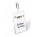 Durable Clip Name Tag ID Badge Card Holders - 25 Pack - Vertical 90 x 60mm 