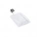 Durable Enclosed Card Security Pass ID Badge Holders with Clip - 25 Pack - Clear 