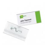 Durable Name Badge with Pin 30x60mm Pack of 100 800619