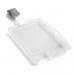 Durable Enclosed DUO 2 Card Clip Security Pass ID Badge Holder - 25 Pack - Clear 