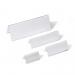 Durable Clear Acrylic Table Place Name Holders and Inserts - 10 Pack - 52x100mm 