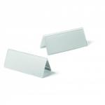 Durable Clear Acrylic Table Place Name Holders and Inserts - 10 Pack - 61x150mm 803319