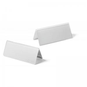 Durable Clear Acrylic Table Place Name Holders and Inserts - 10 Pack -