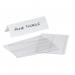 Durable Clear Plastic Table Place Name Holders and Inserts - 10 Pack - 61x210mm 804819