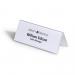 Durable Clear Plastic Table Place Name Holders and Inserts - 25 Pack - 61x150mm 