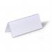 Durable Clear Plastic Table Place Name Holders and Inserts - 25 Pack - 61x150mm 805019