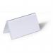 Durable Clear Plastic Table Place Name Holders and Inserts - 25 Pack - 52x100mm 805119