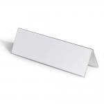 Durable Clear Plastic Table Place Name Holders and Inserts - 25 Pack - 105x297mm 805319