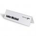 Durable Clear Plastic Table Place Name Holders and Inserts - 25 Pack - 105x297mm 