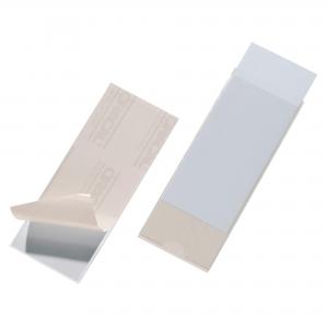 Durable POCKETFIX Self-Adhesive Clear Label Sleeve Pockets - 10 Pack -